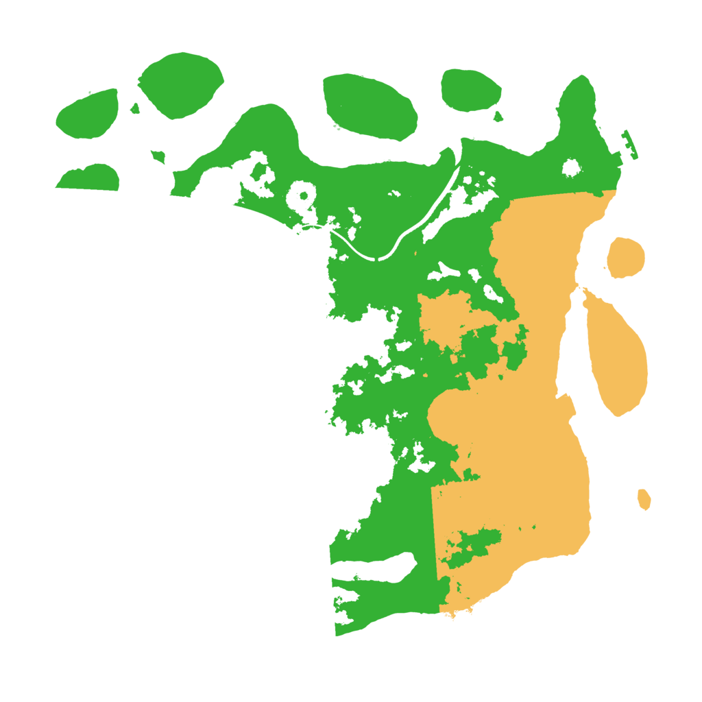 Biome Rust Map: Procedural Map, Size: 3500, Seed: 1050229881