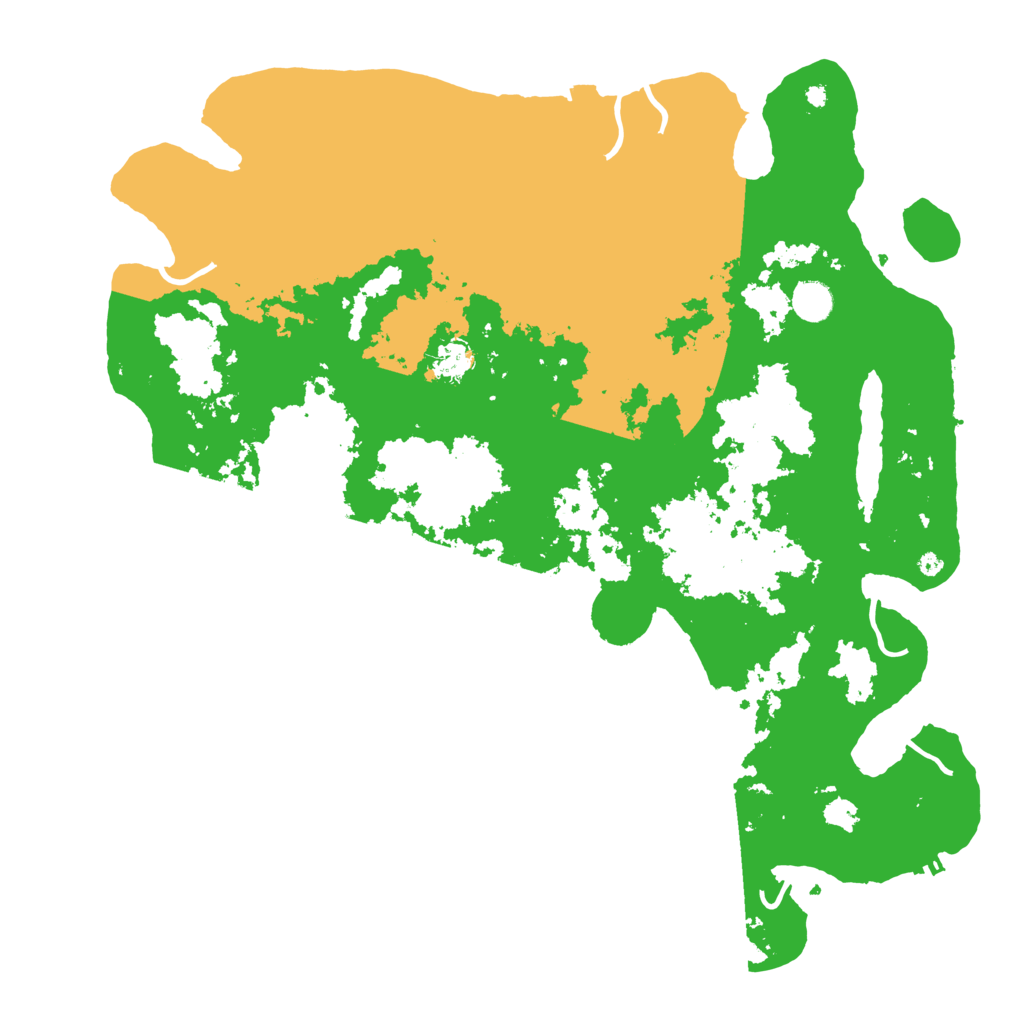 Biome Rust Map: Procedural Map, Size: 4500, Seed: 2147483647