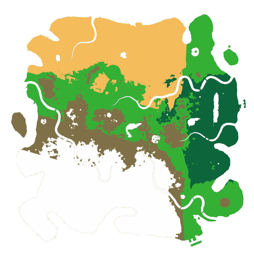 Biome Rust Map: Procedural Map, Size: 4500, Seed: 2147483647