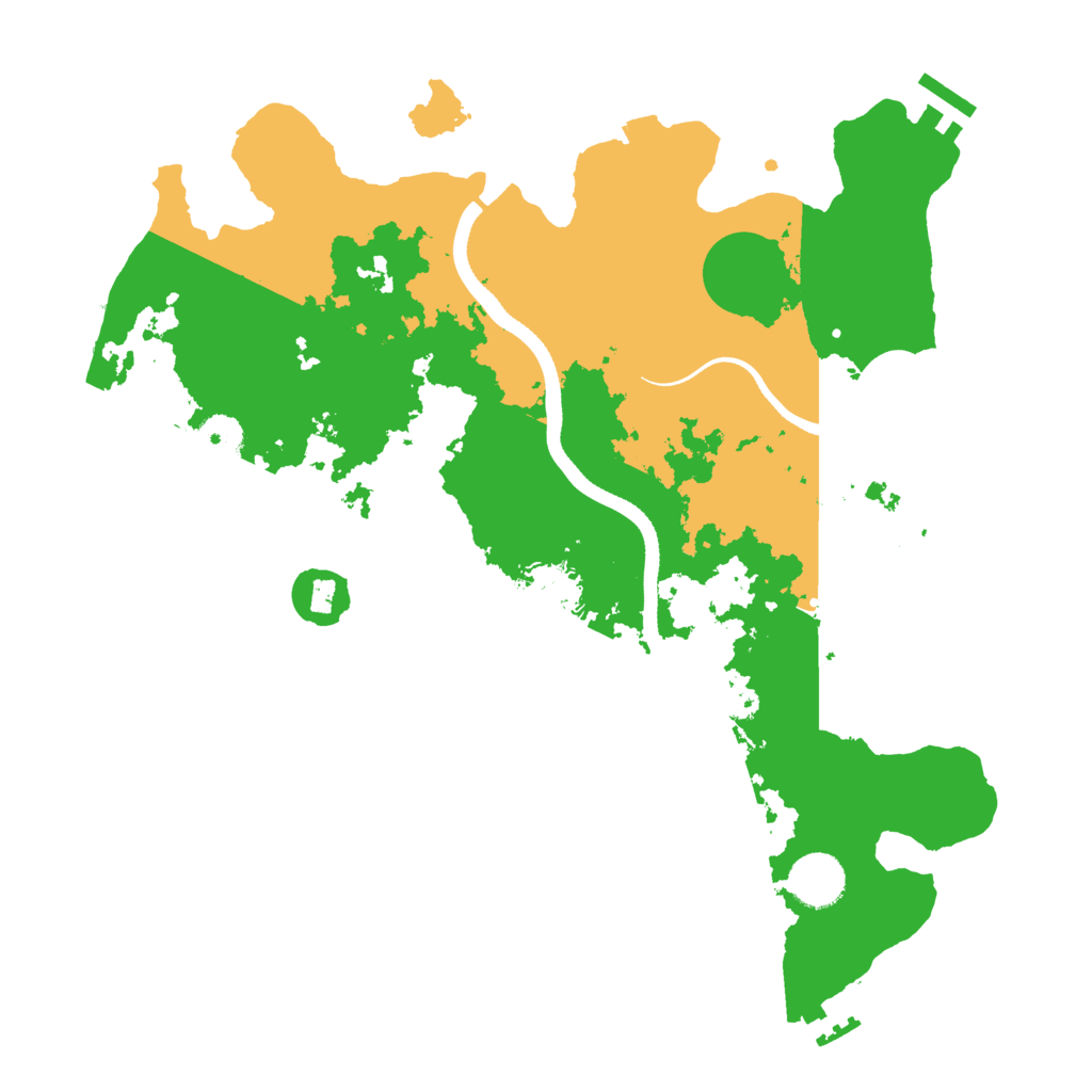 Biome Rust Map: Procedural Map, Size: 3500, Seed: 12133