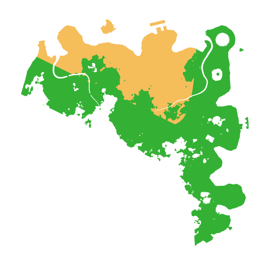 Biome Rust Map: Procedural Map, Size: 3500, Seed: 12133