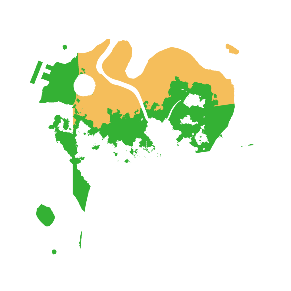 Biome Rust Map: Procedural Map, Size: 2500, Seed: 50000