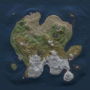 Thumbnail Rust Map: Procedural Map, Size: 2500, Seed: 50000, 9 Monuments