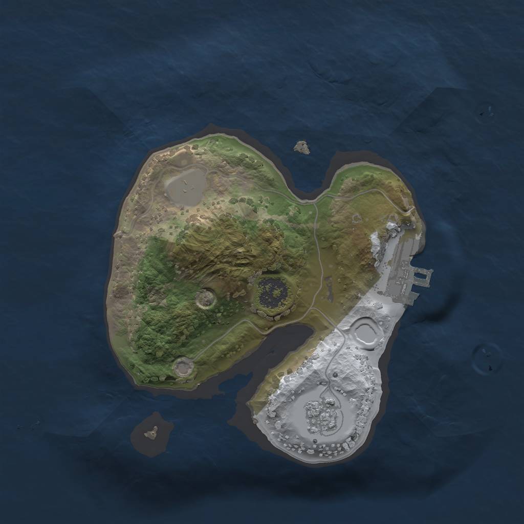 Rust Map: Procedural Map, Size: 1750, Seed: 42080500, 7 Monuments