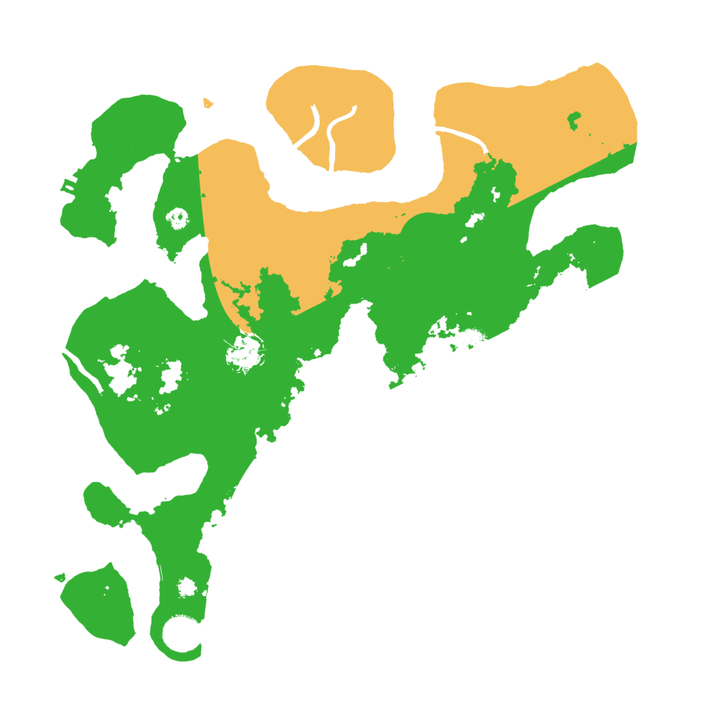 Biome Rust Map: Procedural Map, Size: 3500, Seed: 578866