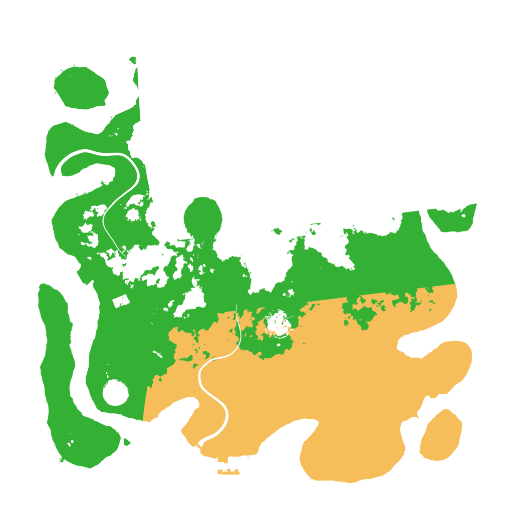 Biome Rust Map: Procedural Map, Size: 3550, Seed: 884272
