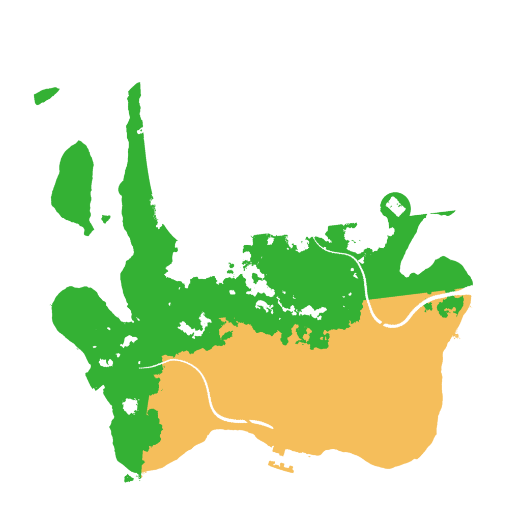 Biome Rust Map: Procedural Map, Size: 3000, Seed: 55666