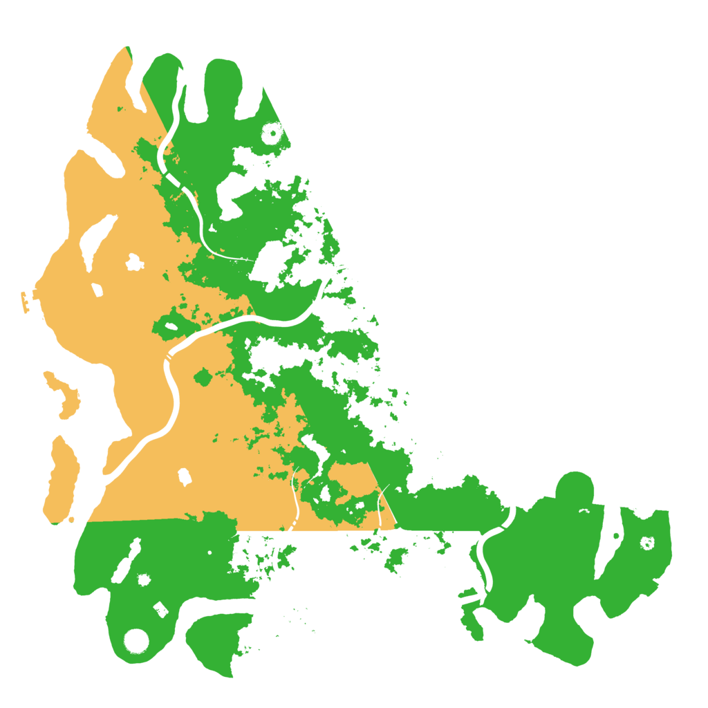 Biome Rust Map: Procedural Map, Size: 5000, Seed: 3451321