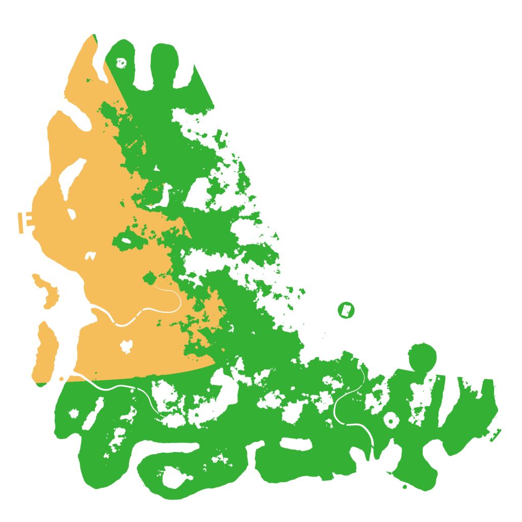 Biome Rust Map: Procedural Map, Size: 5000, Seed: 3451321