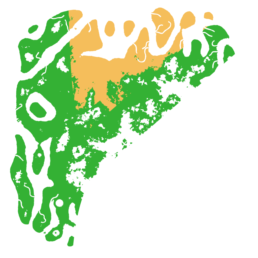 Biome Rust Map: Procedural Map, Size: 6000, Seed: 394839380