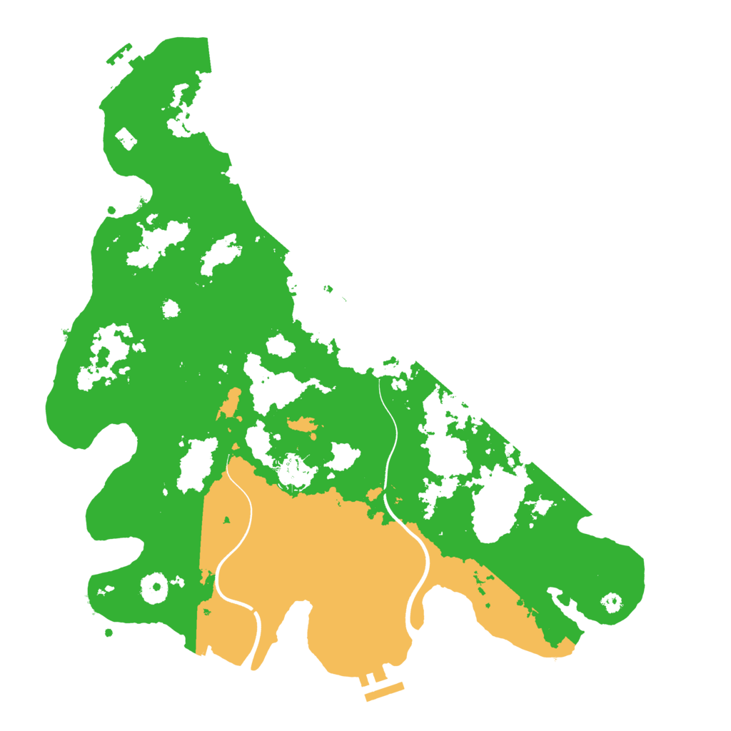 Biome Rust Map: Procedural Map, Size: 3700, Seed: 1403277255