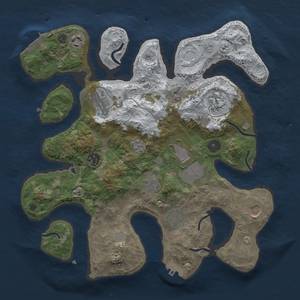 Thumbnail Rust Map: Procedural Map, Size: 3500, Seed: 869279064, 18 Monuments