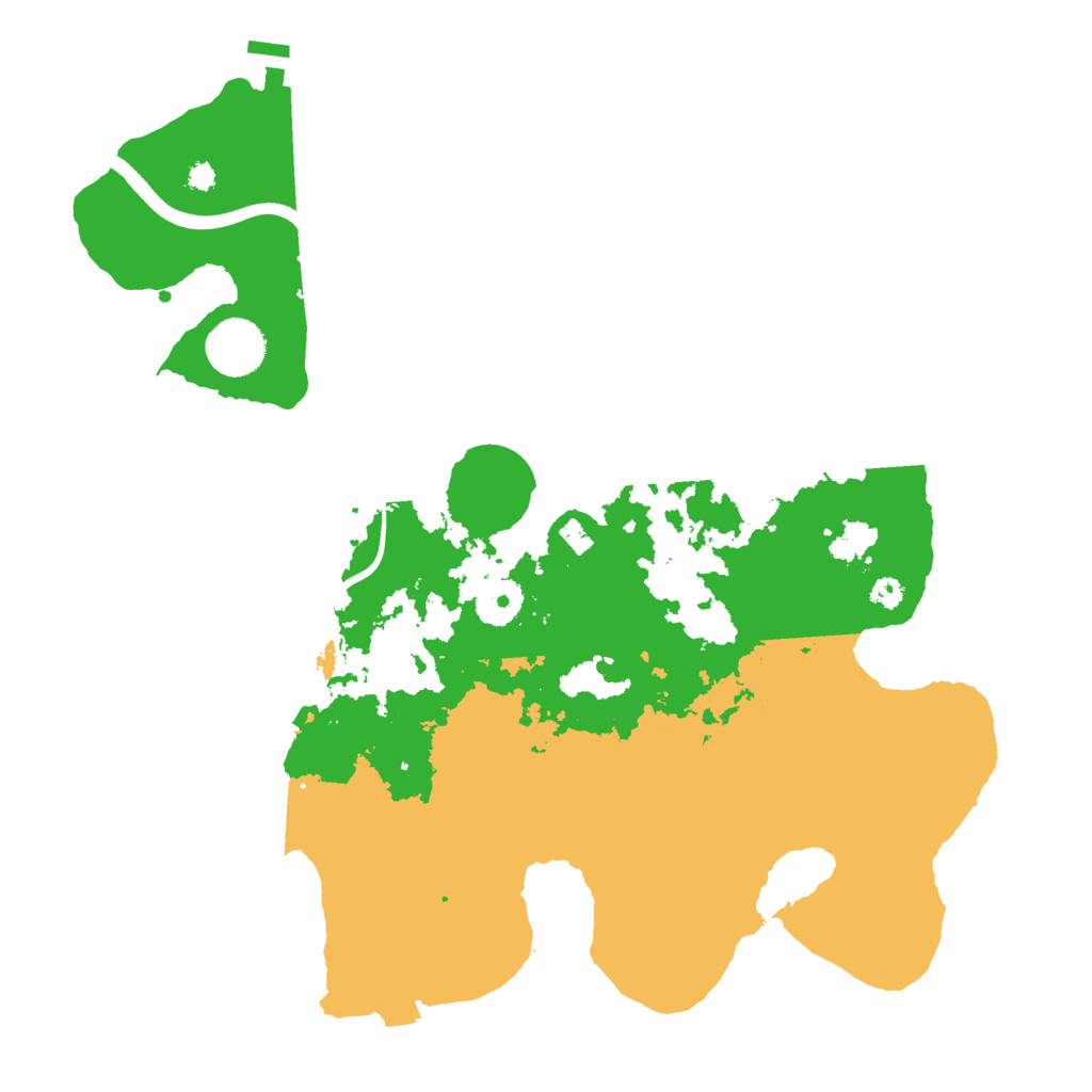 Biome Rust Map: Procedural Map, Size: 3500, Seed: 869279064