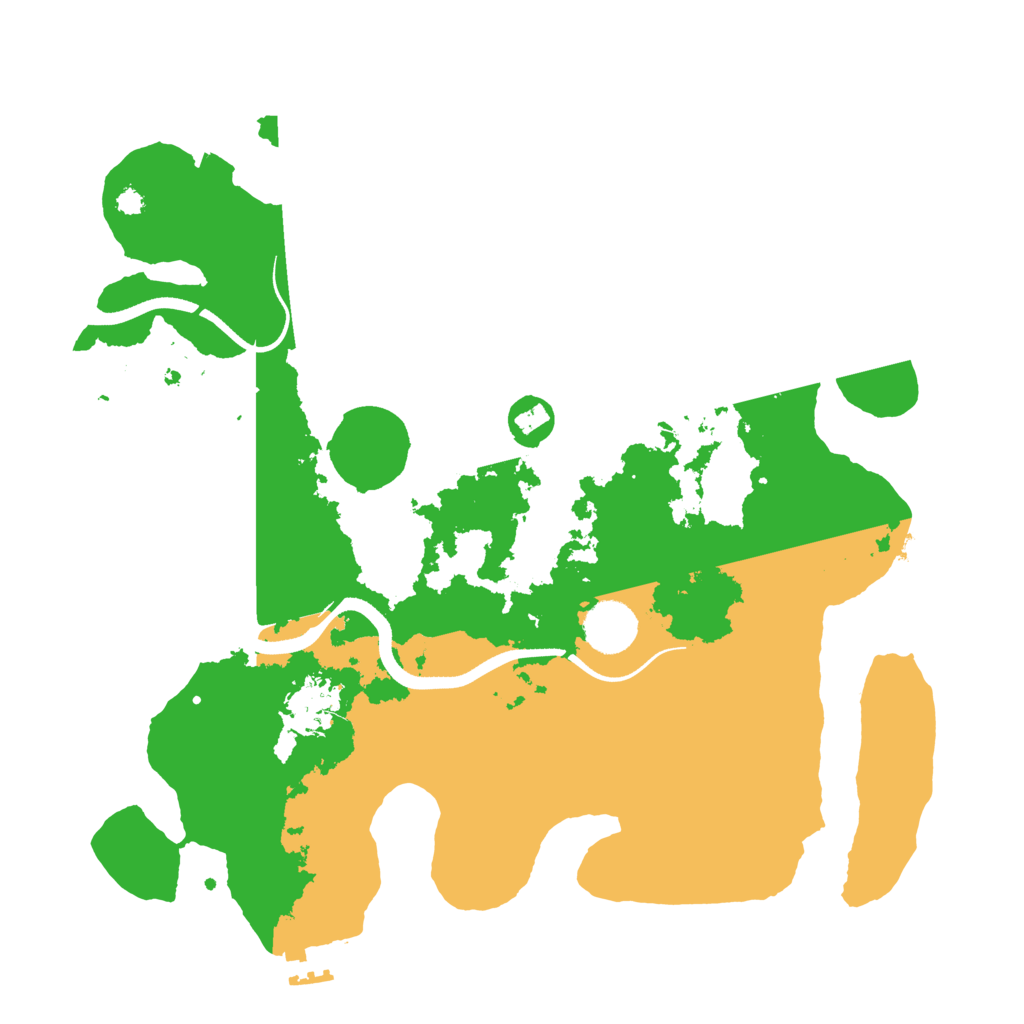 Biome Rust Map: Procedural Map, Size: 3500, Seed: 1