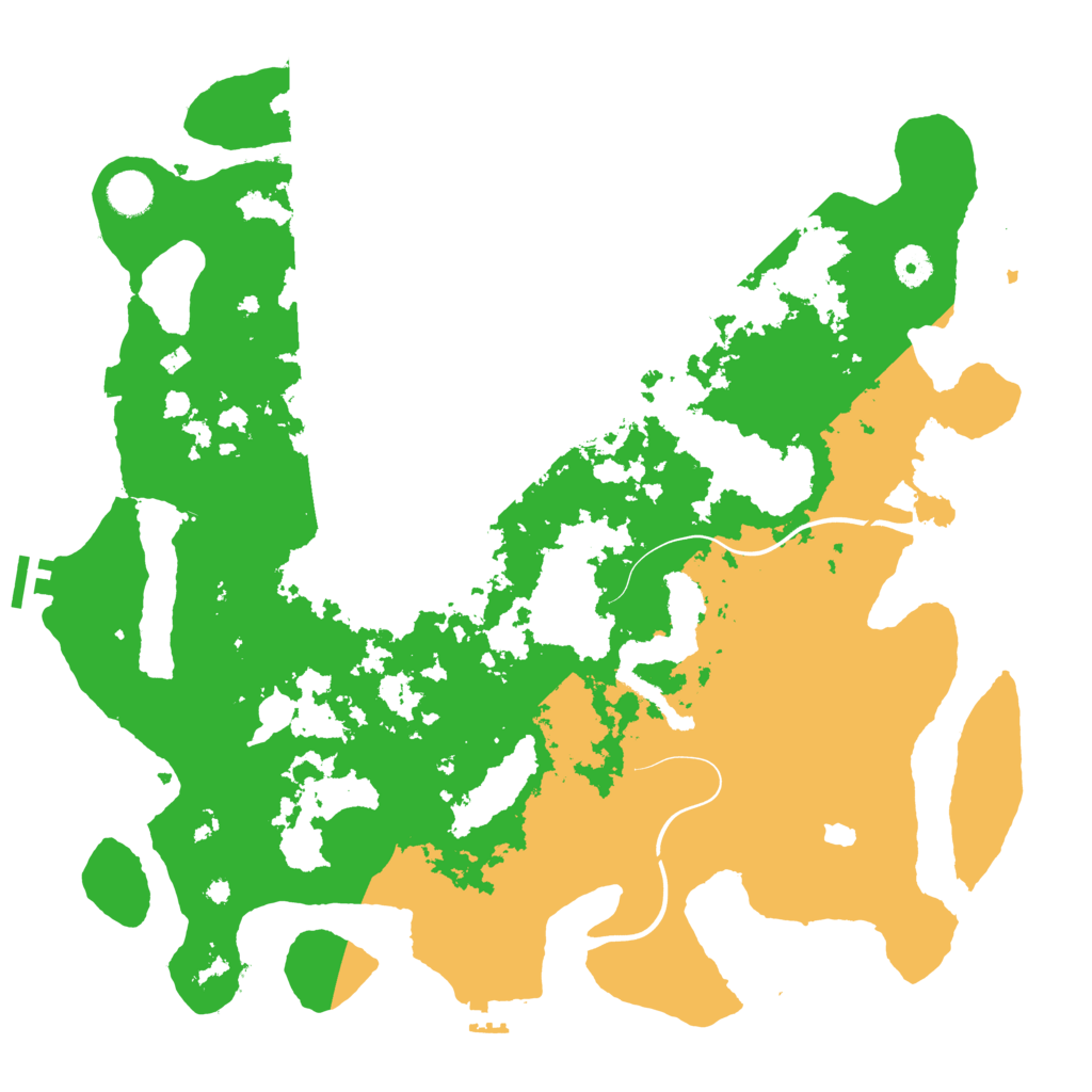 Biome Rust Map: Procedural Map, Size: 4200, Seed: 123456789