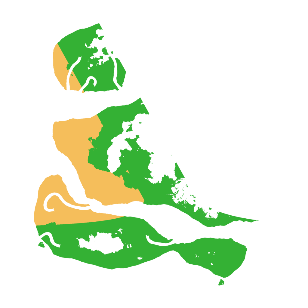 Biome Rust Map: Procedural Map, Size: 2500, Seed: 4231214