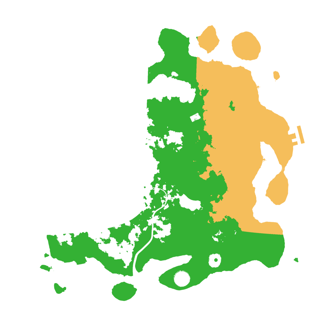 Biome Rust Map: Procedural Map, Size: 3600, Seed: 1085186477