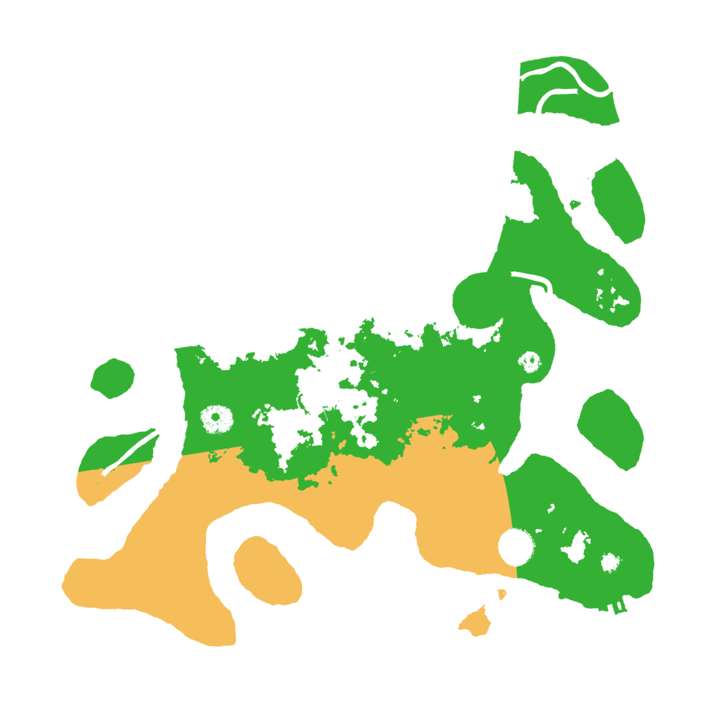 Biome Rust Map: Procedural Map, Size: 3500, Seed: 364075