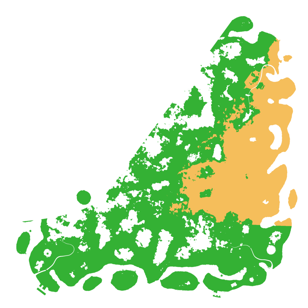 Biome Rust Map: Procedural Map, Size: 6000, Seed: 2032022