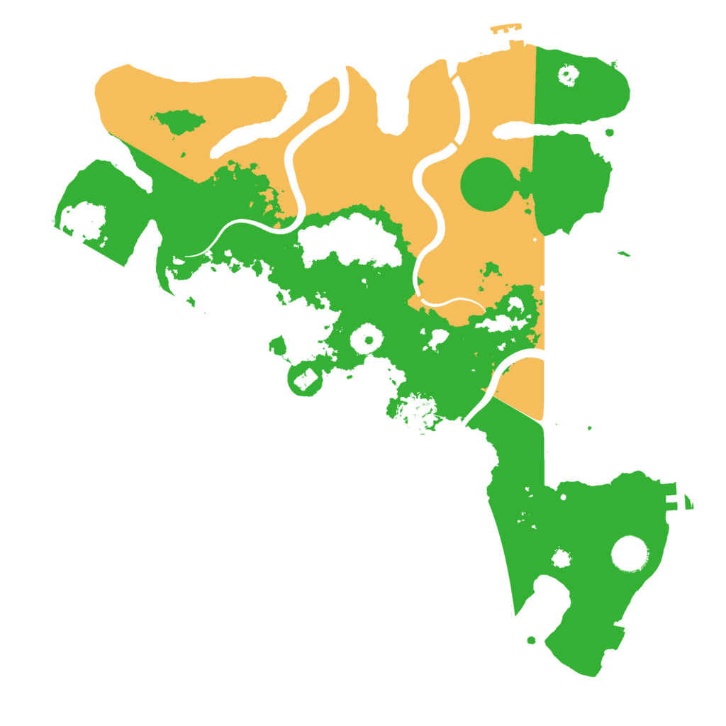 Biome Rust Map: Procedural Map, Size: 3550, Seed: 954154