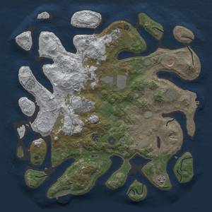 Thumbnail Rust Map: Procedural Map, Size: 4000, Seed: 1359008102, 18 Monuments