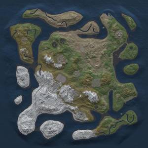 Thumbnail Rust Map: Procedural Map, Size: 4000, Seed: 380855827, 16 Monuments