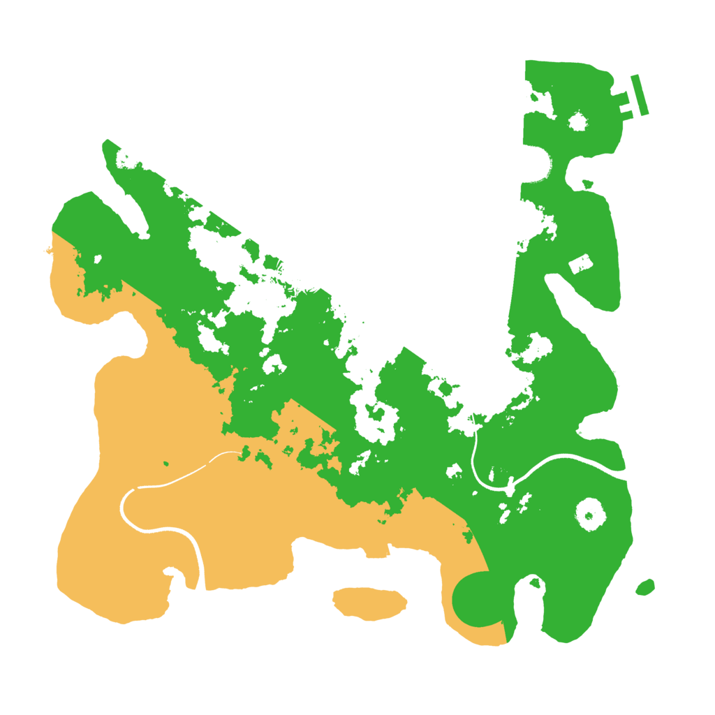 Biome Rust Map: Procedural Map, Size: 3500, Seed: 371947
