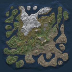 Thumbnail Rust Map: Procedural Map, Size: 4500, Seed: 1218090688, 17 Monuments