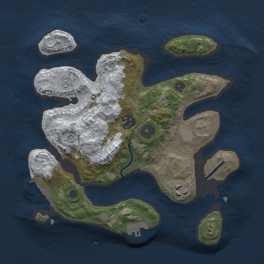 Rust Map: Procedural Map, Size: 2700, Seed: 89890121, 11 Monuments