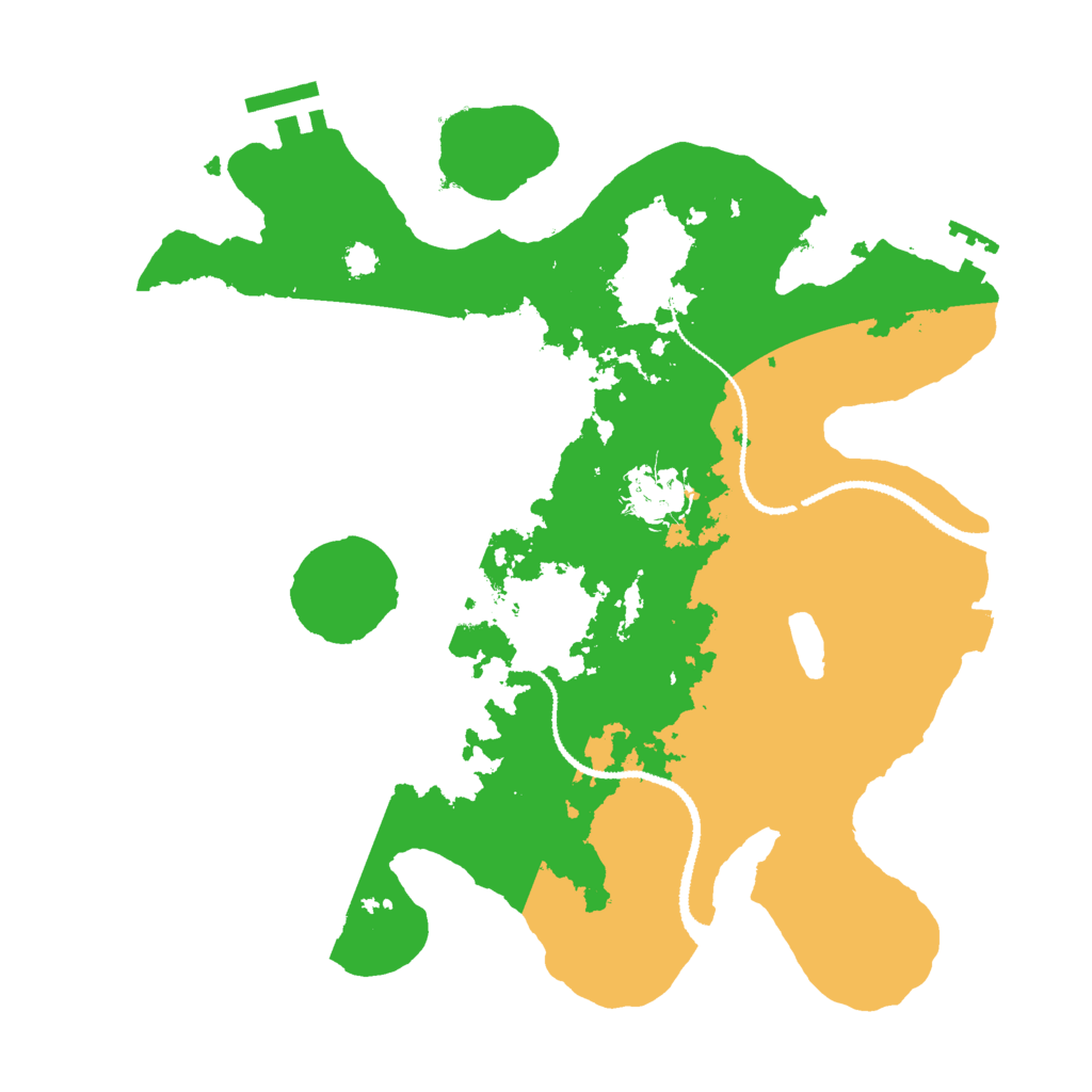 Biome Rust Map: Procedural Map, Size: 3000, Seed: 2425