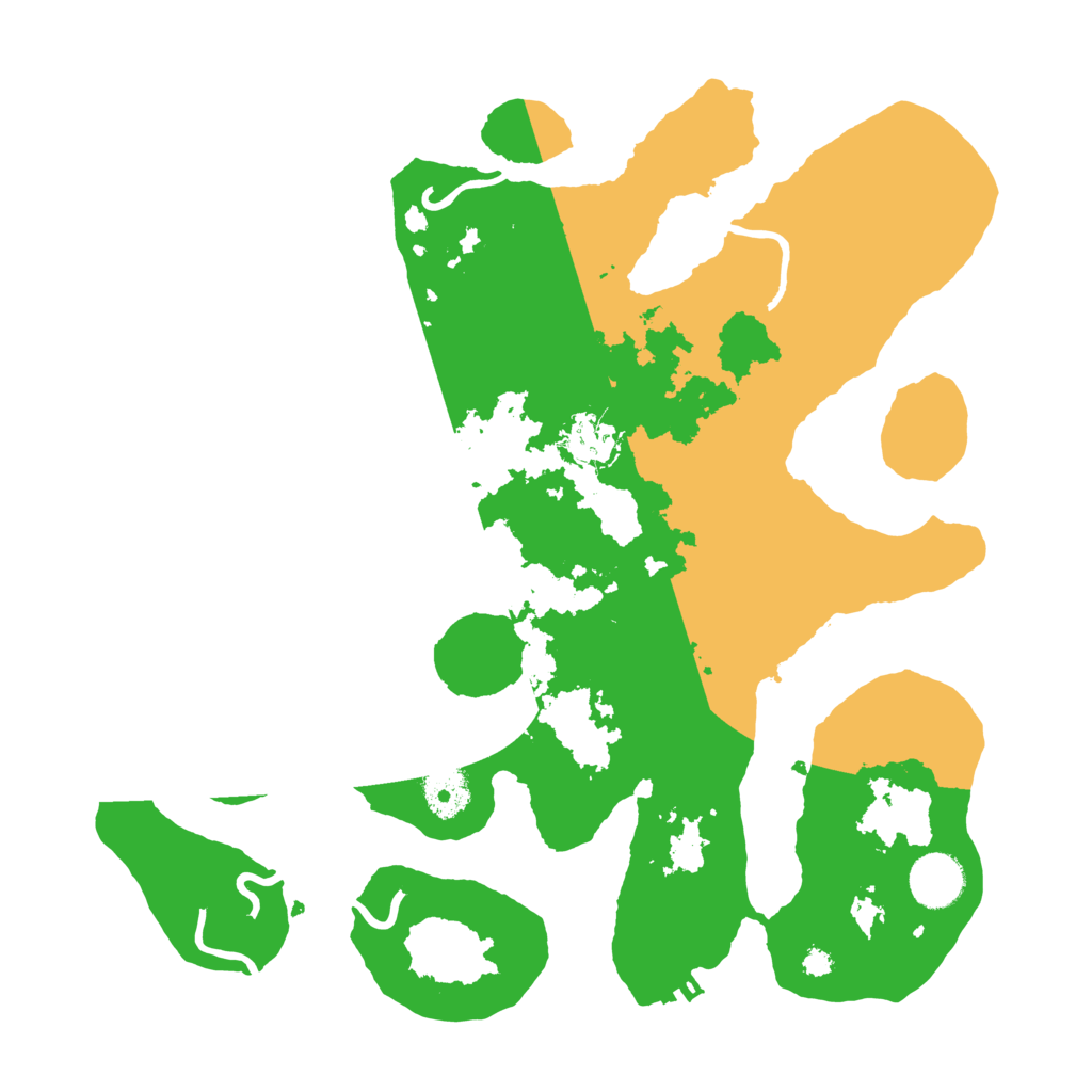 Biome Rust Map: Procedural Map, Size: 3500, Seed: 745483565