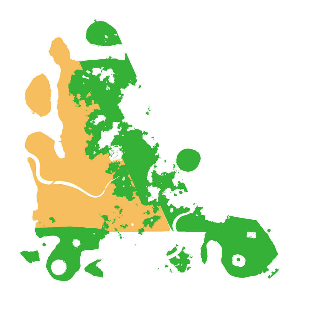 Biome Rust Map: Procedural Map, Size: 3550, Seed: 306451