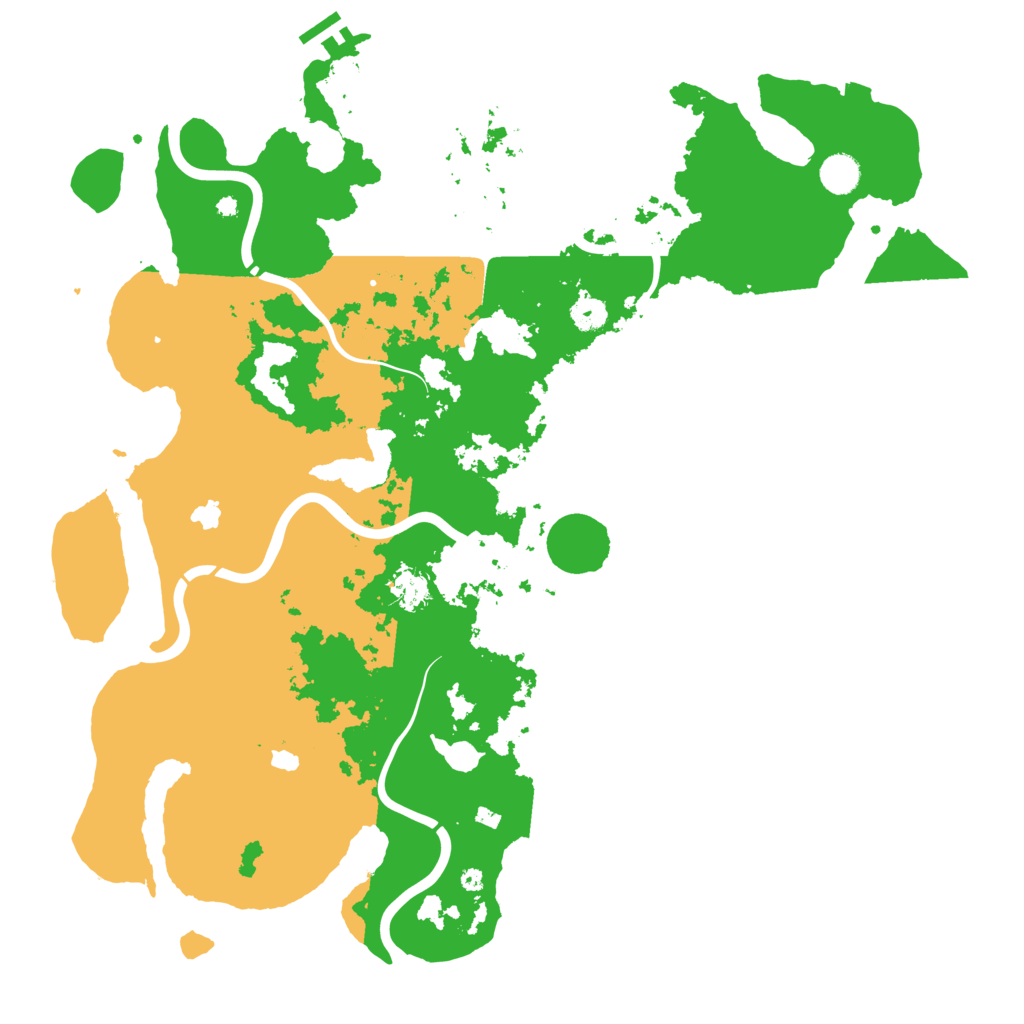 Biome Rust Map: Procedural Map, Size: 4500, Seed: 8245