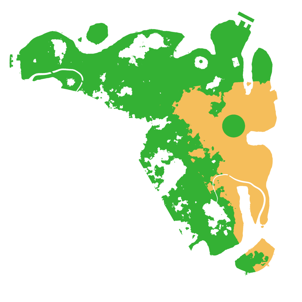 Biome Rust Map: Procedural Map, Size: 3500, Seed: 55746138