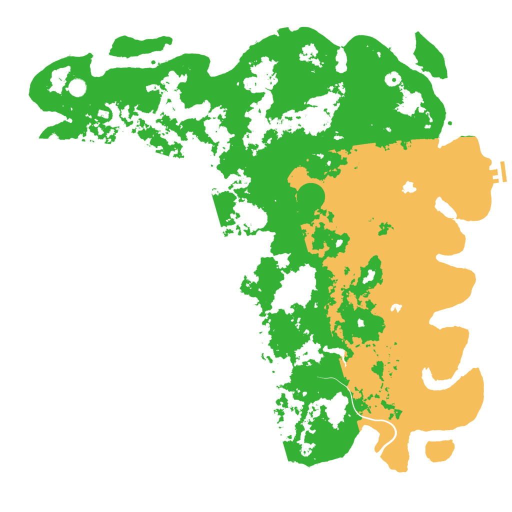 Biome Rust Map: Procedural Map, Size: 5000, Seed: 364600282