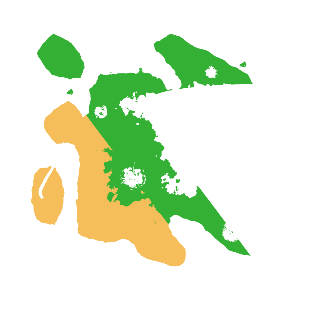 Biome Rust Map: Procedural Map, Size: 2500, Seed: 230896