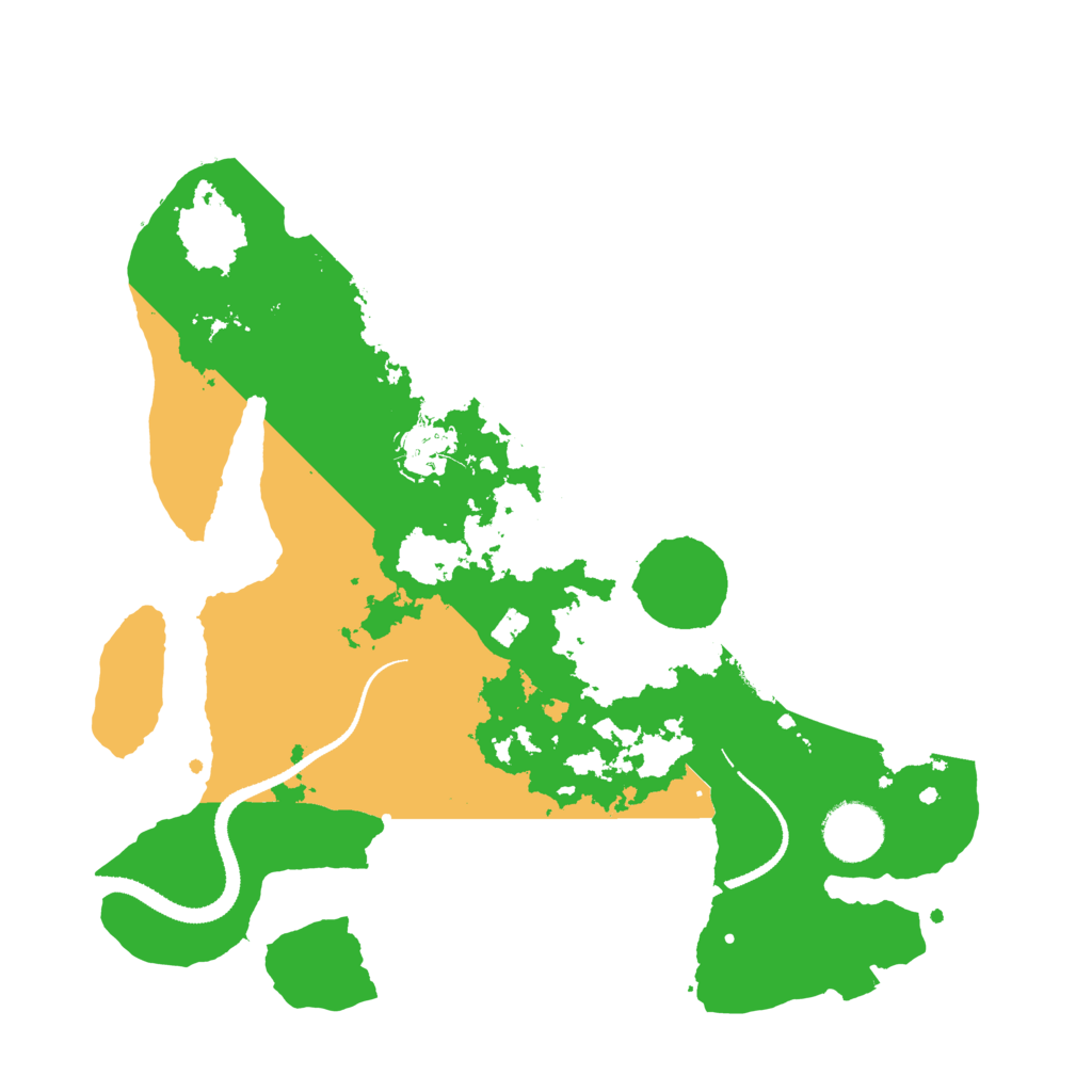 Biome Rust Map: Procedural Map, Size: 3200, Seed: 307