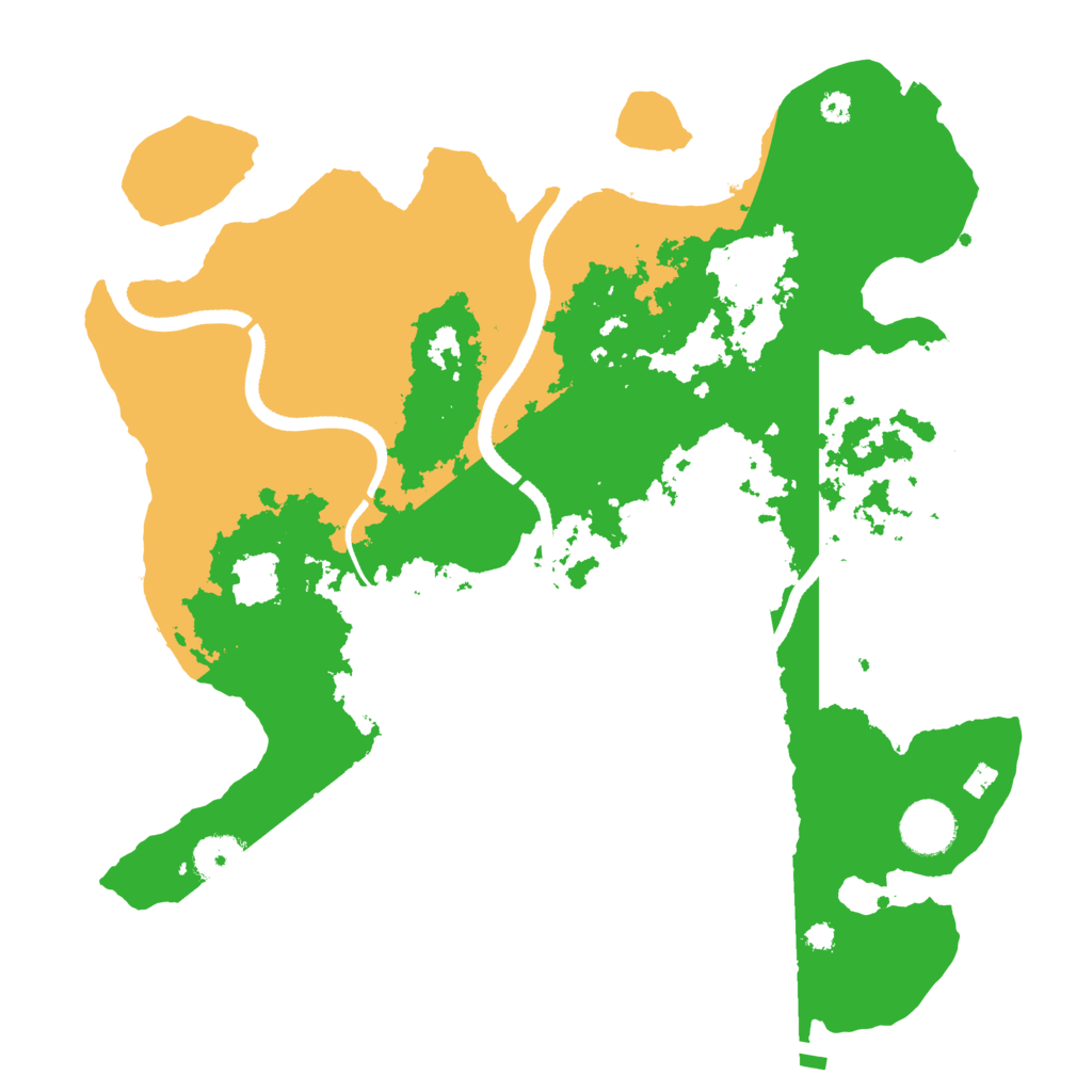 Biome Rust Map: Procedural Map, Size: 3500, Seed: 936826641
