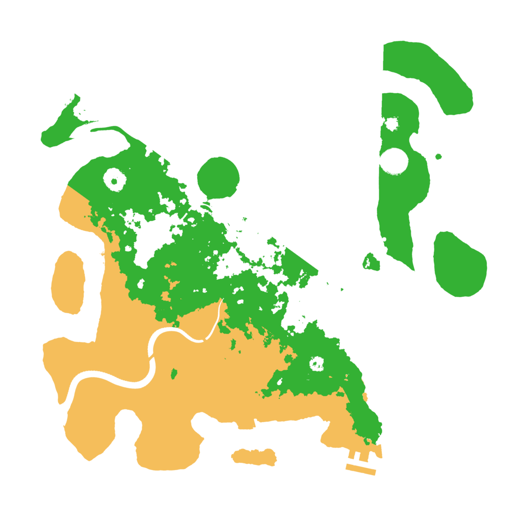 Biome Rust Map: Procedural Map, Size: 3500, Seed: 2115