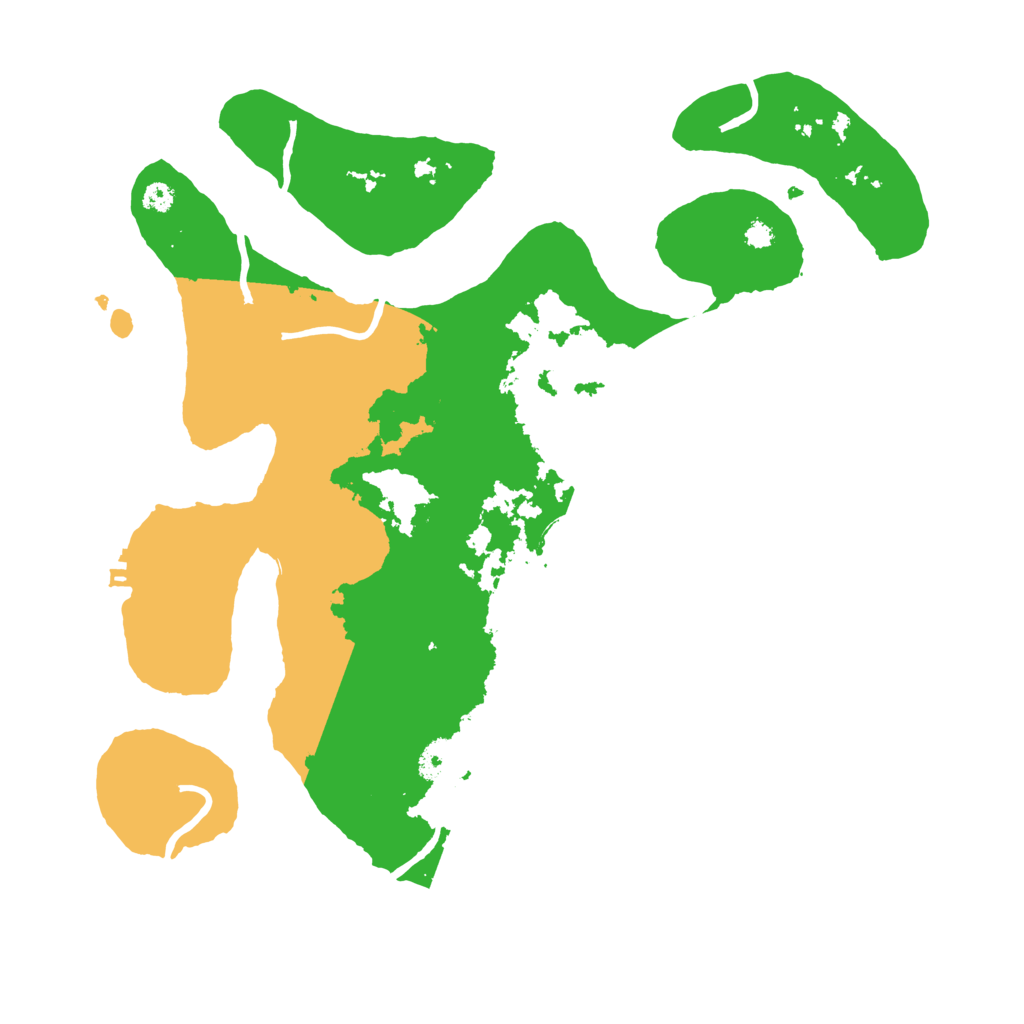 Biome Rust Map: Procedural Map, Size: 3500, Seed: 757146