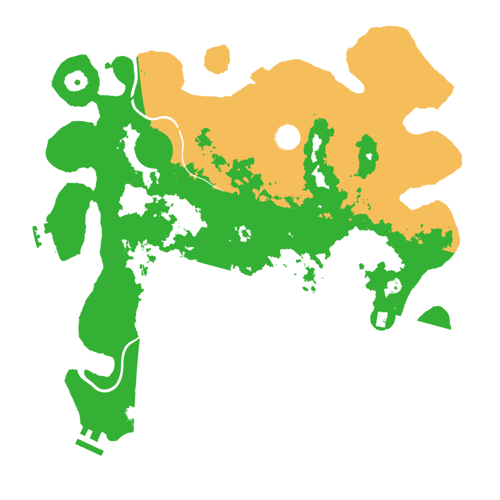 Biome Rust Map: Procedural Map, Size: 3500, Seed: 7384