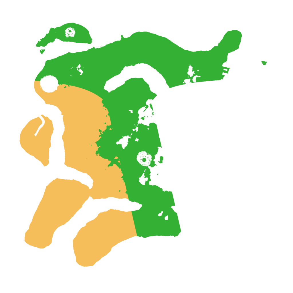 Biome Rust Map: Procedural Map, Size: 3000, Seed: 1395410205