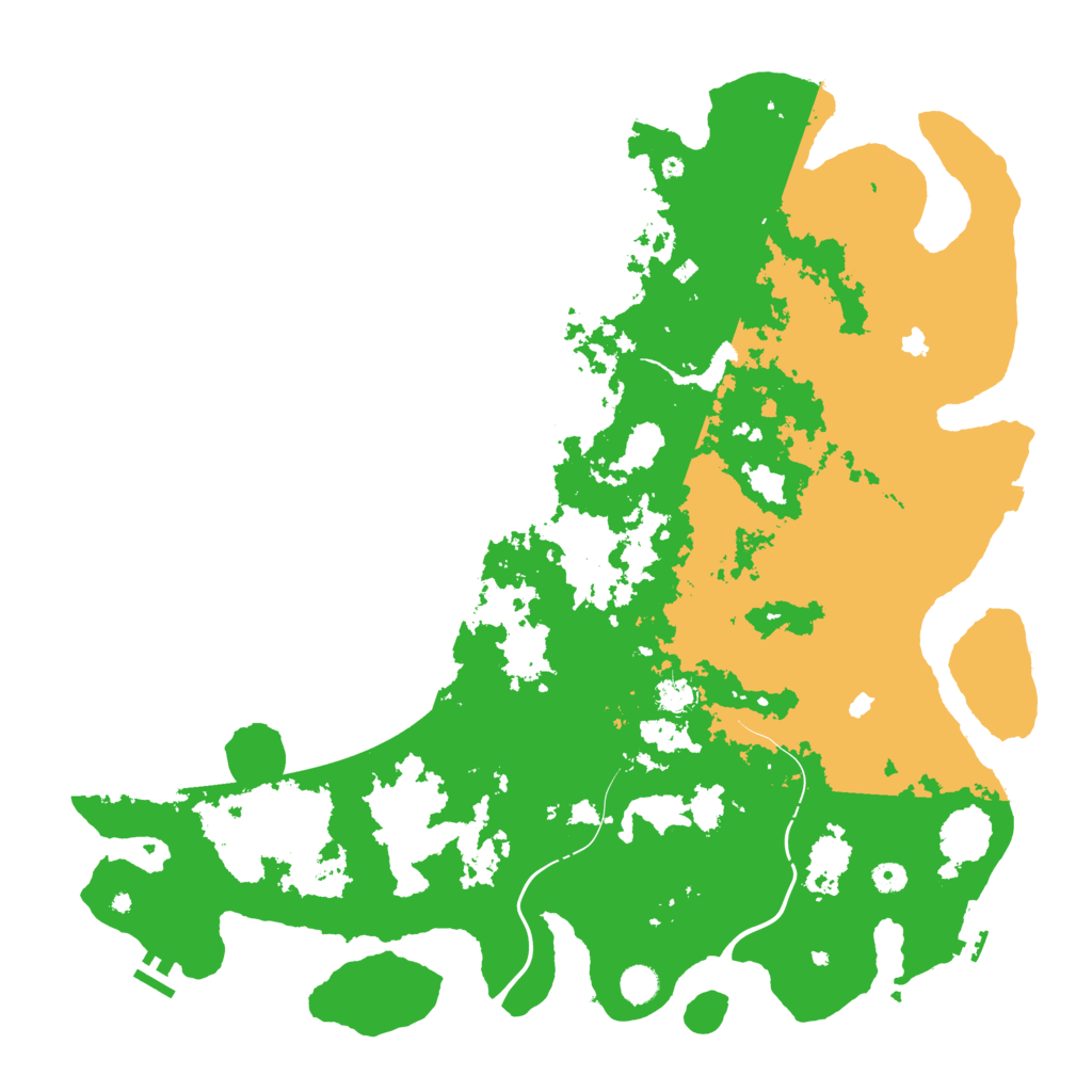Biome Rust Map: Procedural Map, Size: 5000, Seed: 520