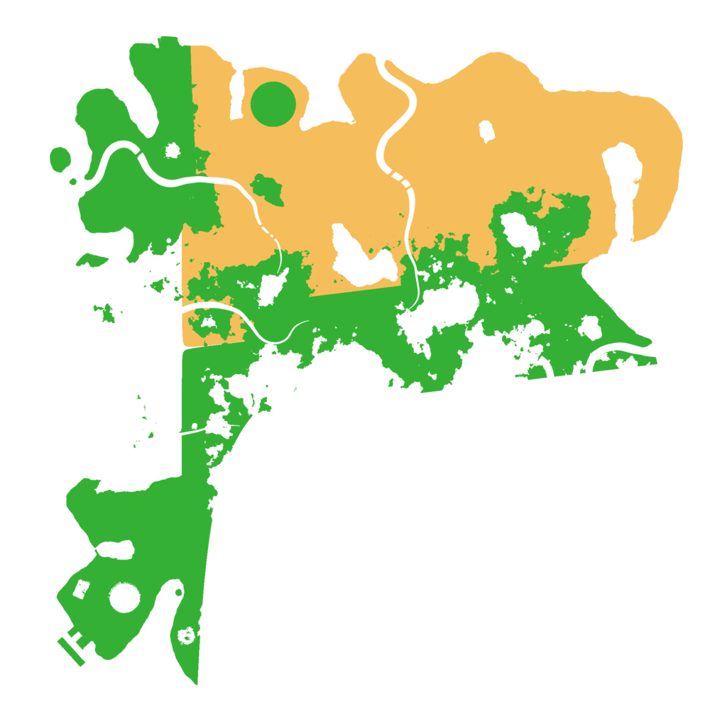 Biome Rust Map: Procedural Map, Size: 4250, Seed: 6921