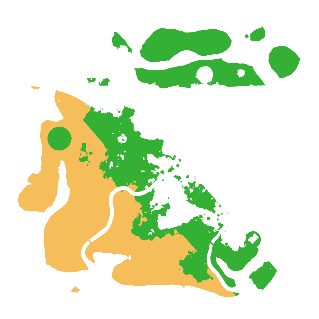 Biome Rust Map: Procedural Map, Size: 3550, Seed: 22496