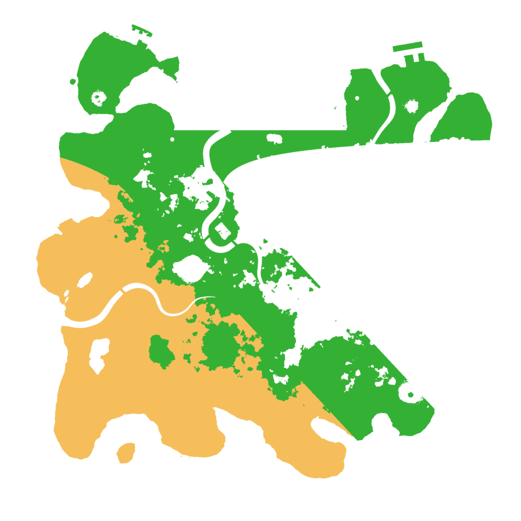 Biome Rust Map: Procedural Map, Size: 3550, Seed: 279057
