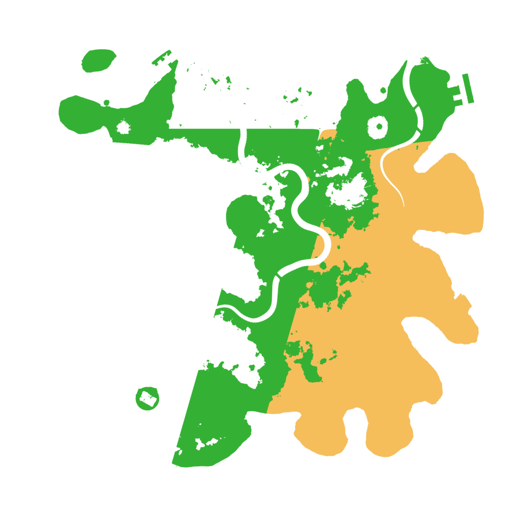 Biome Rust Map: Procedural Map, Size: 3500, Seed: 2016216896