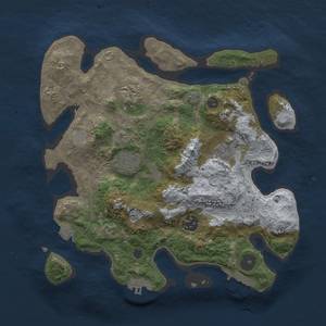 Thumbnail Rust Map: Procedural Map, Size: 3000, Seed: 59, 12 Monuments