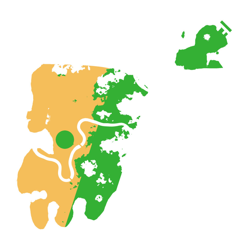 Biome Rust Map: Procedural Map, Size: 3600, Seed: 1296251617