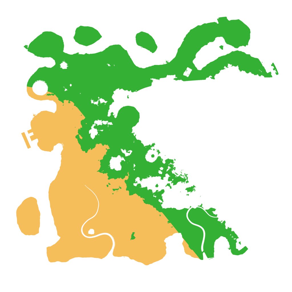 Biome Rust Map: Procedural Map, Size: 3500, Seed: 1610